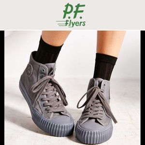 P.F. Flyers Dark Grey High Top Sneakers
